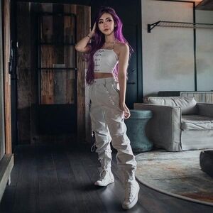 Lychee the Label Chardonnay Oversized Cargo Pants